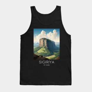 A Vintage Travel Illustration of Sigiriya - Sri Lanka Tank Top